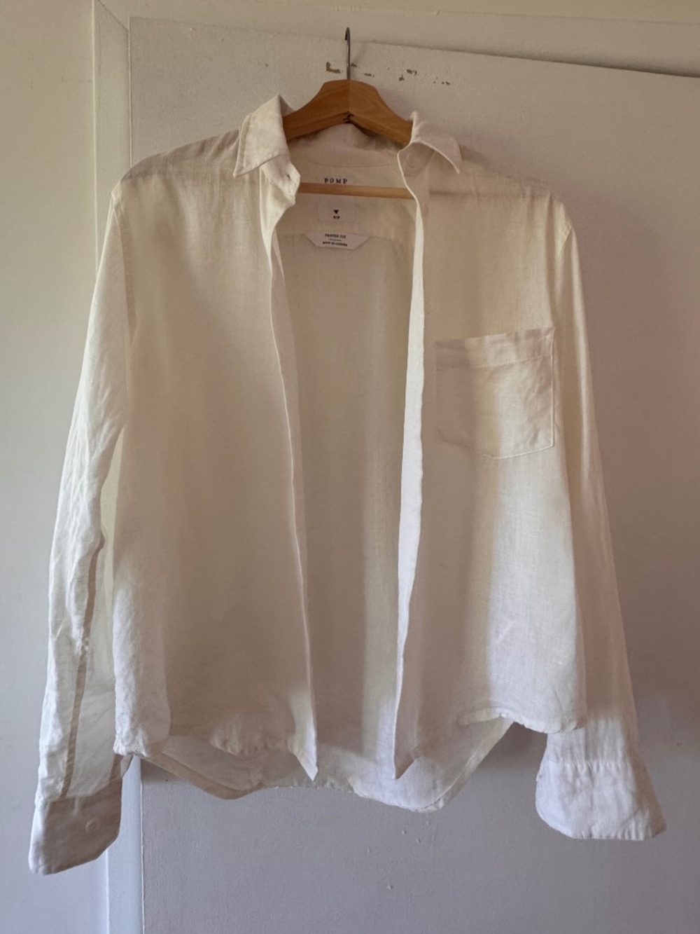 French Linen shirt Power of My People (POMP)